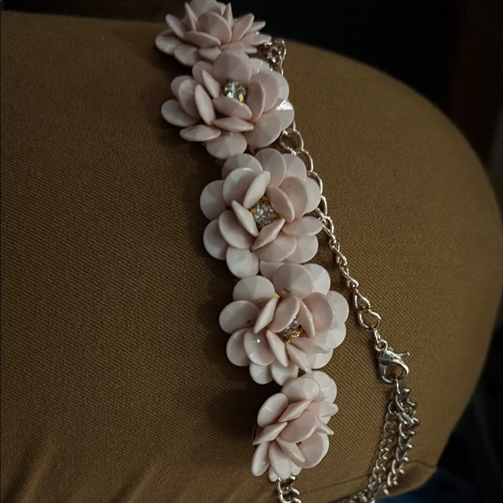 Pink Floral Bracelet